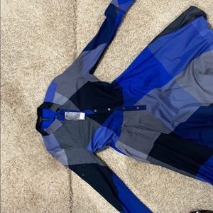 BCBG Blue plaid dress